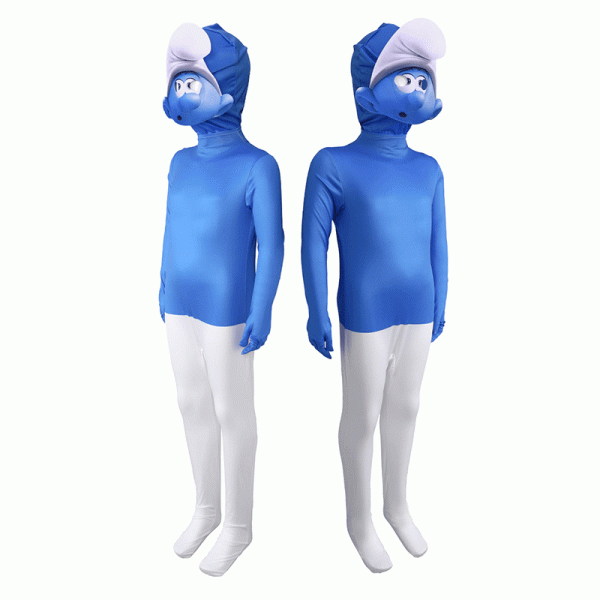 11 XYYEA Halloween smurfs cosplay costume role play jumpsuit stage performance costumes