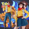 Halloween Toy Story Woody Couple Costume TV&Movie Character Western Cowboys and Cowgirl Costume