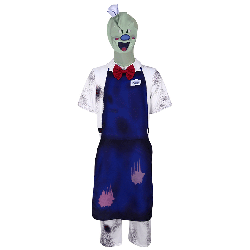 XYYEA Halloween role-playing costume suit horror ice cream Rod cosplay costume