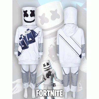 Marshmallow sweater suit American DJ Marshmello role play stage performance costume