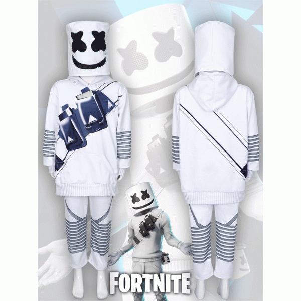 2 Marshmallow sweater suit American DJ Marshmello role play stage performance costume