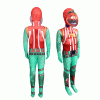 Halloween costume tomato head cosplay costume jumpsuit tomatoide
