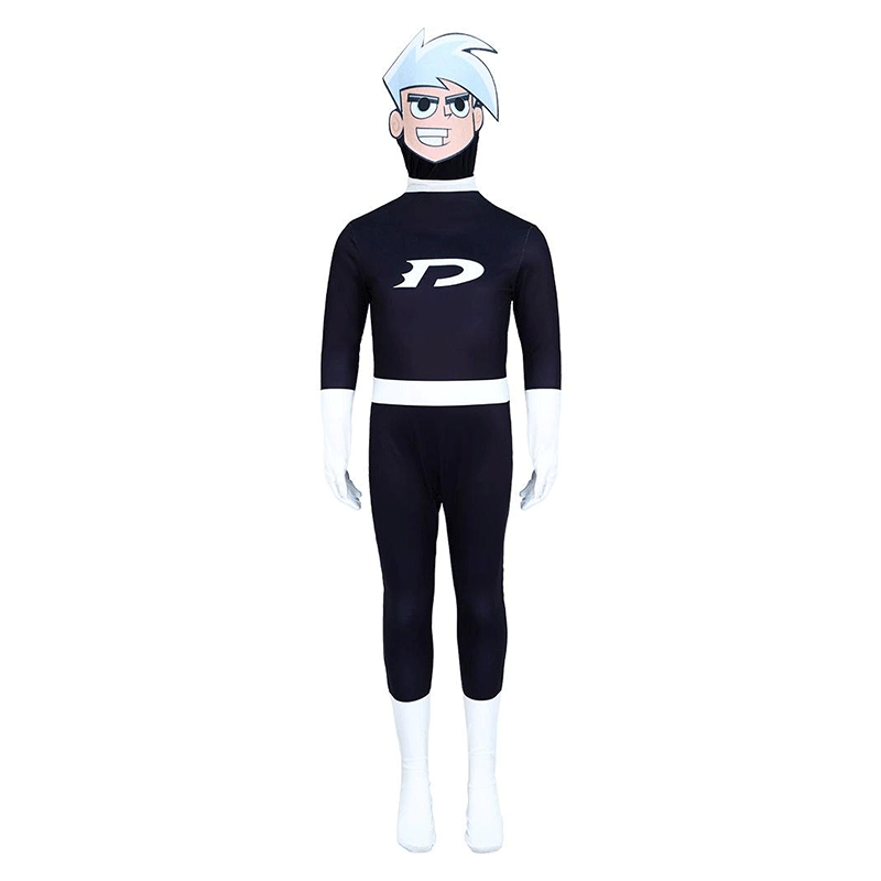 XYYEA Halloween Children's Animation Costume Danny Phantom Cosplay Costume