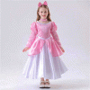 New Design Kids Halloween Carnival Role Play Costume Movie Fairy Tale Princess Dresses for Girls