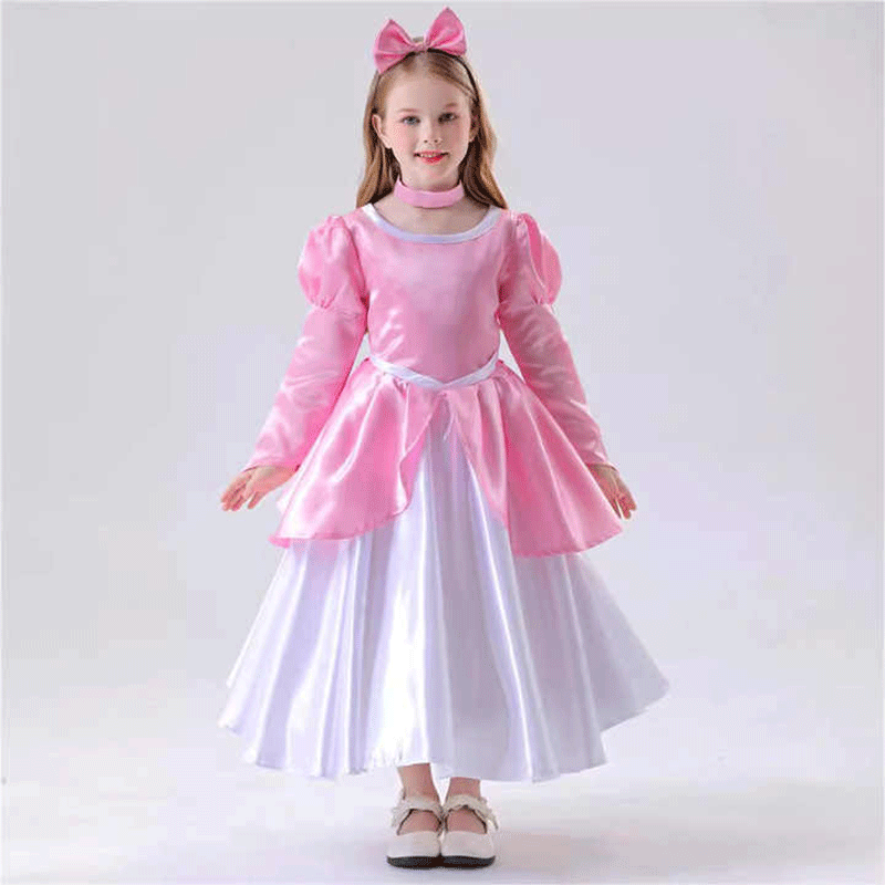 New Design Kids Halloween Carnival Role Play Costume Movie Fairy Tale Princess Dresses for Girls