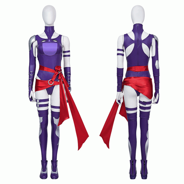 XYYEA Halloween Costume Marvel Battle Psylocke Role Play Cosplay Costume