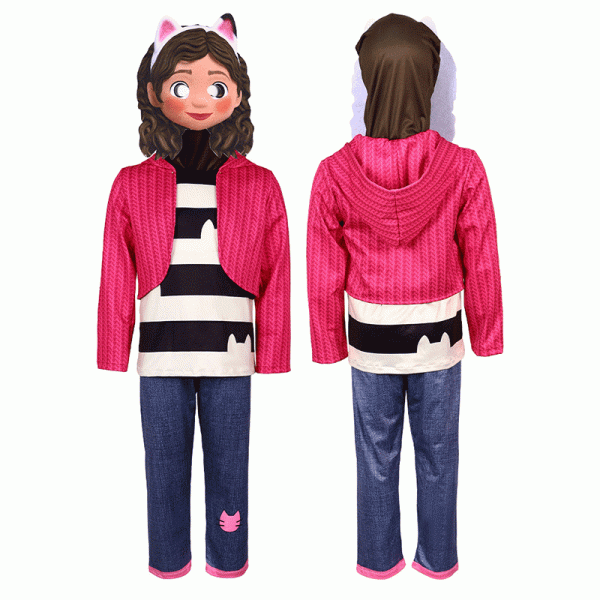 XYYEA Gabby's Dollhouse role play cosplay costume holidays children's cartoon set