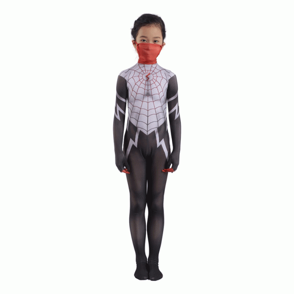 2 XYYEA Spider Silk Cindy Moon Cosplay Spider-woman Tights Suit From Marvel Movie Onesie