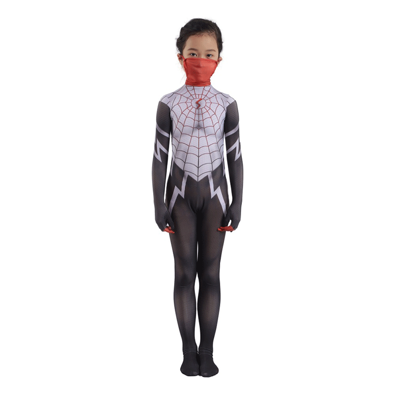 XYYEA Spider Silk Cindy Moon Cosplay Spider-woman Tights Suit From Marvel Movie Onesie