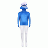 XYYEA Halloween smurfs cosplay costume role play jumpsuit stage performance costumes