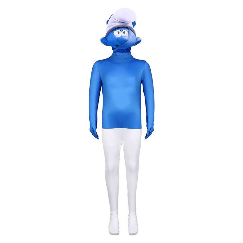 XYYEA Halloween smurfs cosplay costume role play jumpsuit stage performance costumes