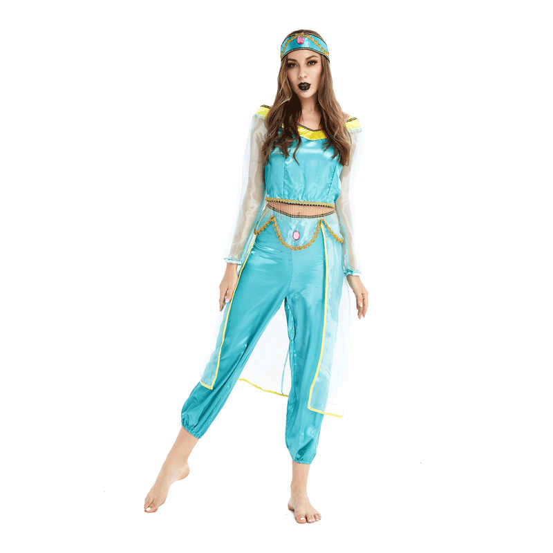 XYYEA Women's Jasmine Costume Princess Costume for Girls Dress up Birthday Halloween Party