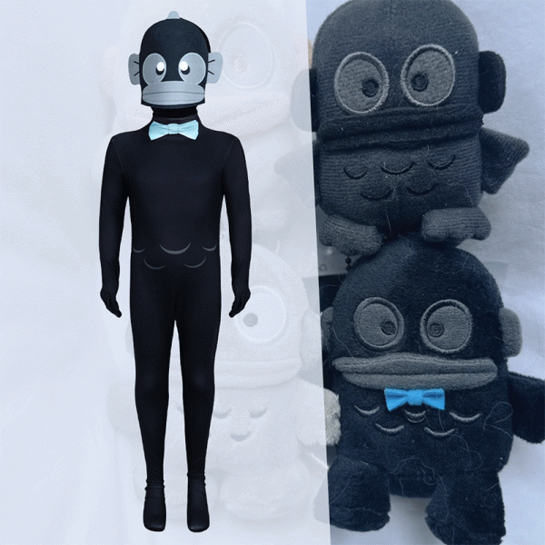 XYYEA Halloween sanrio ugly hangyodon fish role play jumpsuit cosplay costume