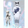 Marshmallow sweater suit American DJ Marshmello role play stage performance costume
