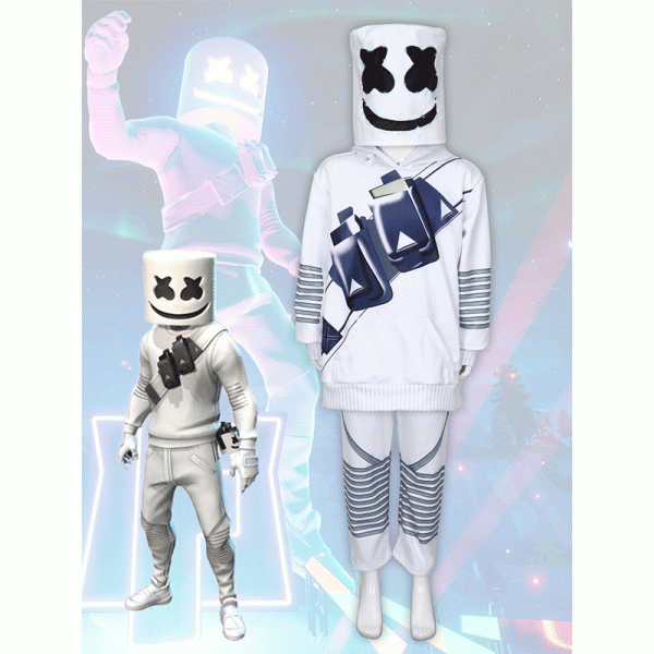 3 Marshmallow sweater suit American DJ Marshmello role play stage performance costume