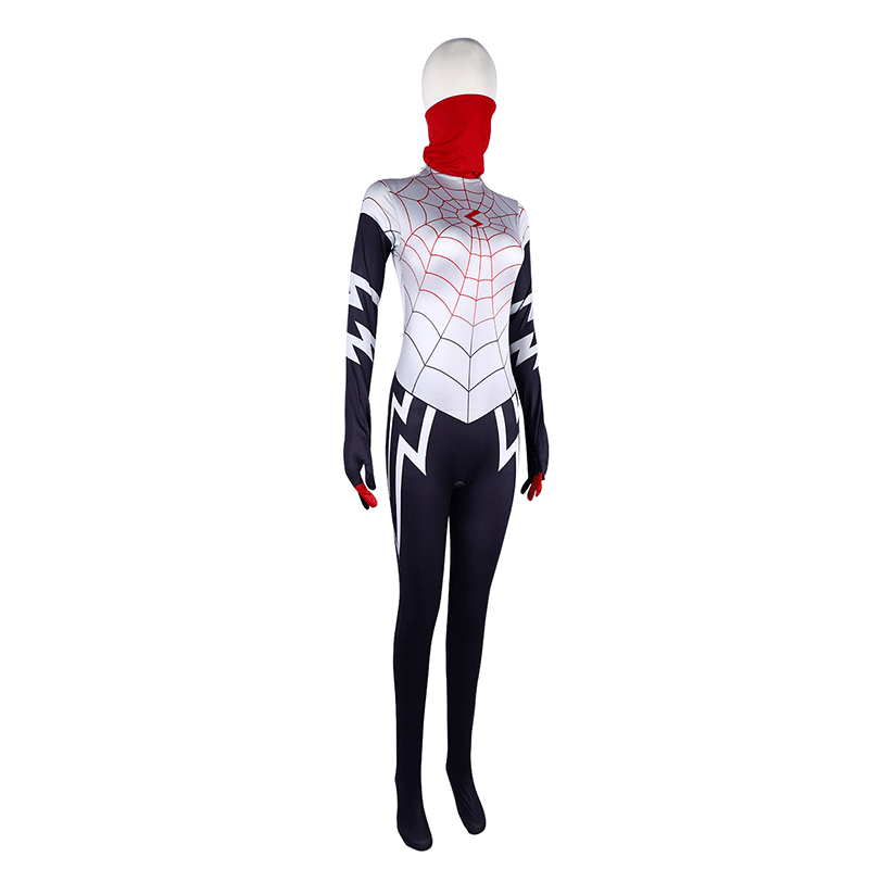 XYYEA Spider Silk Cindy Moon Cosplay Spider-woman Tights Suit From Marvel Movie Onesie