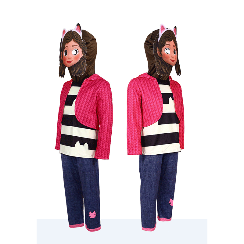 XYYEA Gabby's Dollhouse role play cosplay costume holidays children's cartoon set