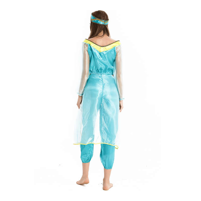 XYYEA Women's Jasmine Costume Princess Costume for Girls Dress up Birthday Halloween Party