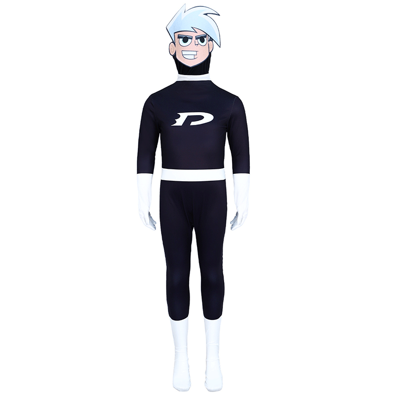 XYYEA Halloween Children's Animation Costume Danny Phantom Cosplay Costume