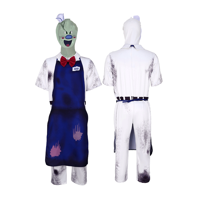 XYYEA Halloween role-playing costume suit horror ice cream Rod cosplay costume