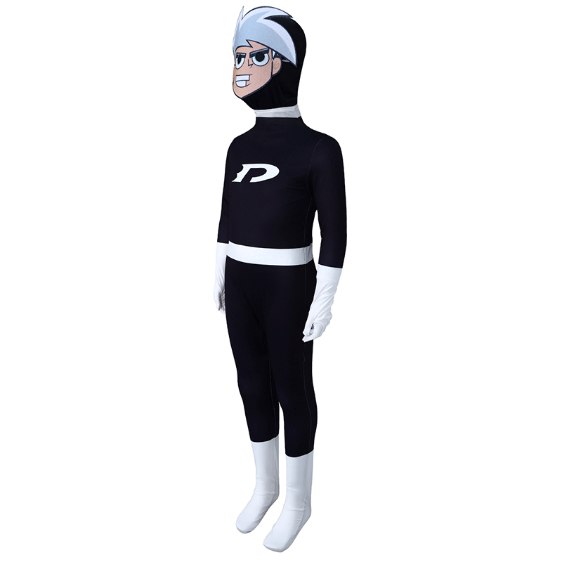 XYYEA Halloween Children's Animation Costume Danny Phantom Cosplay Costume