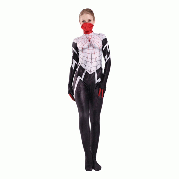 5 XYYEA Spider Silk Cindy Moon Cosplay Spider-woman Tights Suit From Marvel Movie Onesie