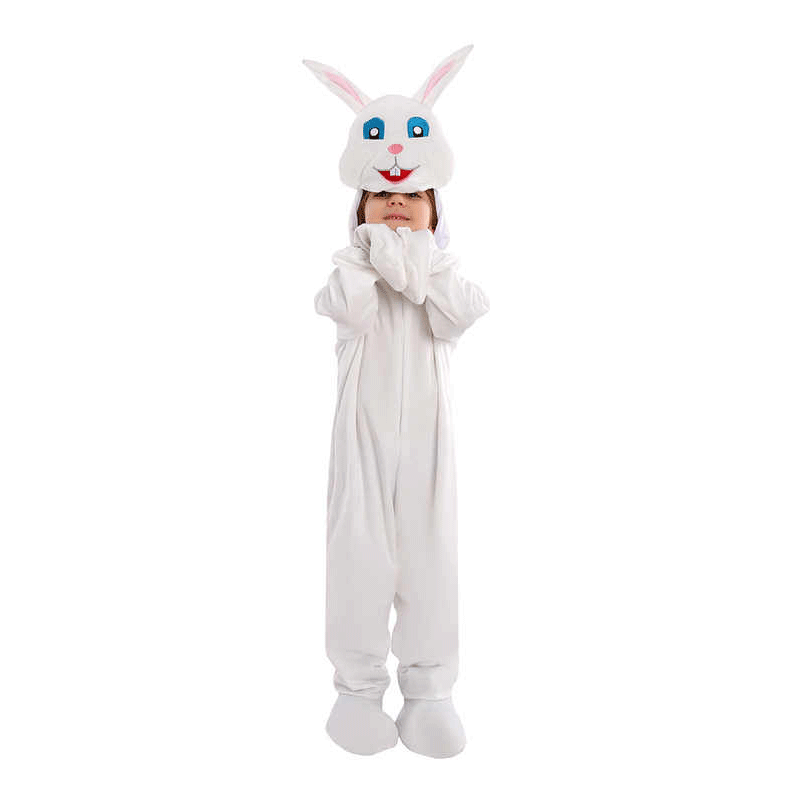 Best Costume Kid Bunny Costume Easter White Rabbit and Cartoon Children Costume Bunny Dress