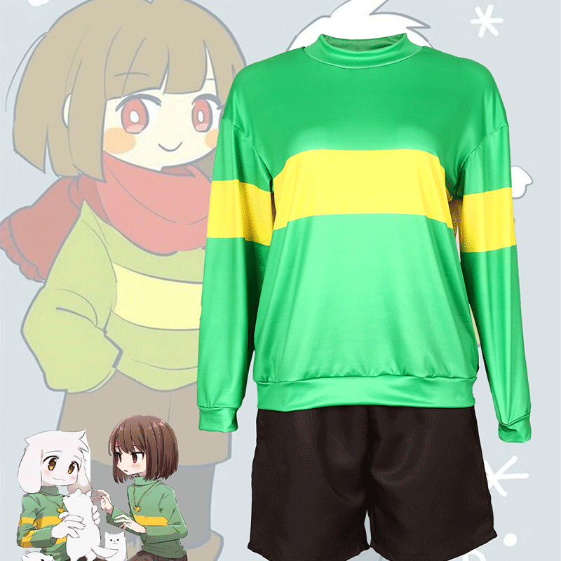 XYYEA Anime Undertale Cosplay Prototype Mission Frisk Chara Cos Suit