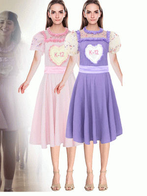 Crybaby Goes to School K-12 cosplay costume purple pink dress stage performance costume