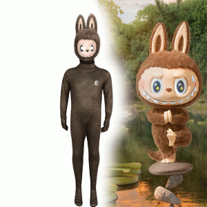 XYYEA Halloween Costume POPMART Bubble Martelabubu Cosplay Costume Jumpsuit