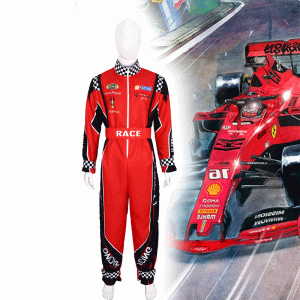 Halloween Cosplay Racing Jumpsuit Clothing Children Racing Suit Cosplay Costume Red Cycling Suits