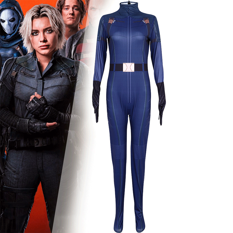 XYYEA Thunderbolts Yelena cosplay costume tight jumpsuit Thunderbolts role play costume