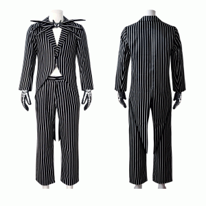 Halloween costume cos Jack Skeleton men's full set of men and women cosplay mask Christmas Eve