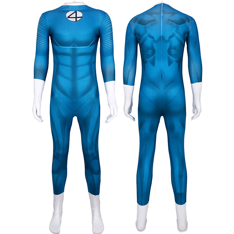XYYEA Fantastic Four cosplay jumpsuit Marvel role-playing Halloween costume