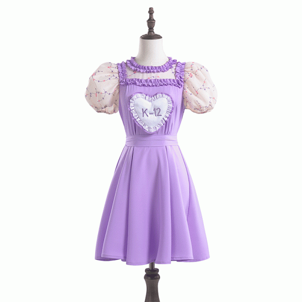 Crybaby Goes to School K-12 cosplay costume purple pink dress stage performance costume