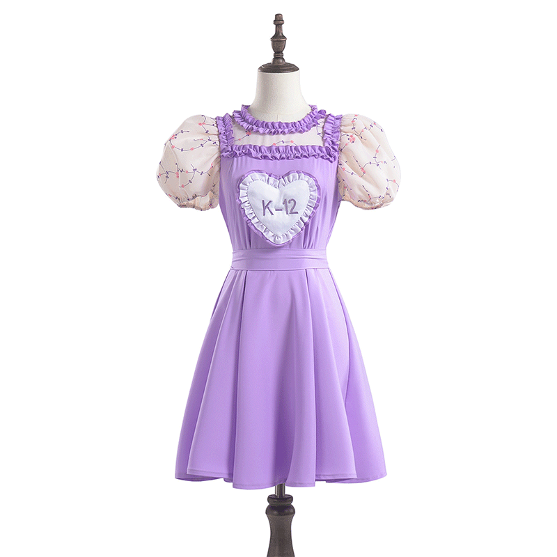 Crybaby Goes to School K-12 cosplay costume purple pink dress stage performance costume