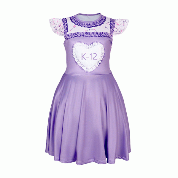 Crybaby Goes to School K-12 cosplay costume purple pink dress stage performance costume