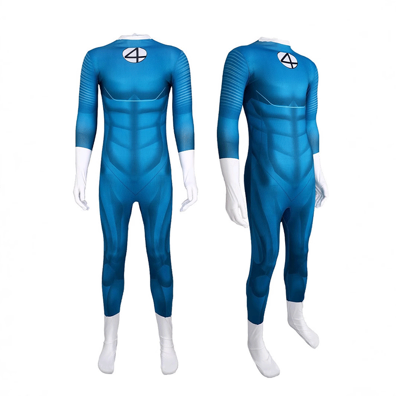 XYYEA Fantastic Four cosplay jumpsuit Marvel role-playing Halloween costume