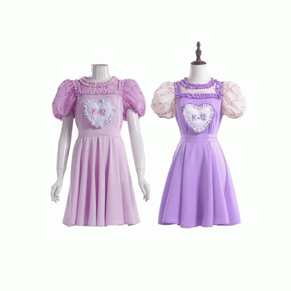 Crybaby Goes to School K-12 cosplay costume purple pink dress stage performance costume