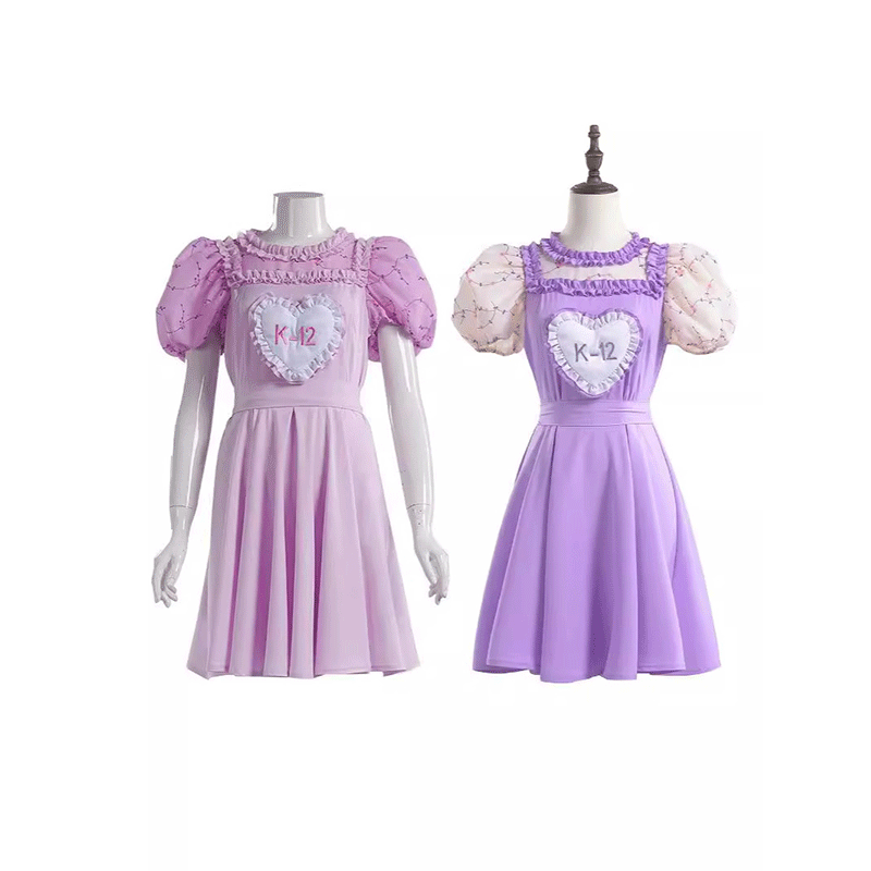 Crybaby Goes to School K-12 cosplay costume purple pink dress stage performance costume