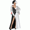 XYYEA Halloween Cruella Spotted Dog Cosplay Halloween Costume Witch Uniform Costume