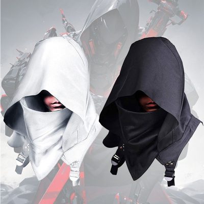 Cyberpunk medieval role-playing cape hat